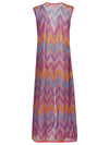 Feel Me Fab Quadrifoglio printed long dress