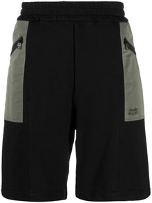  Alexander McQueen two-tone Elasticated Track Shorts
