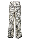 F.R.S . Printed silk trousers
