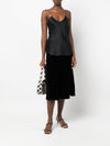 Gold Hawk Velvet long skirt