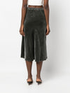 Gold Hawk Velvet long skirt