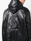 Saint Laurent Cassandre logo-embossed hooded raincoat