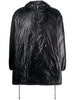 Saint Laurent Cassandre logo-embossed hooded raincoat