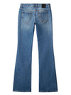 Off White Mid-rise flared jeans
