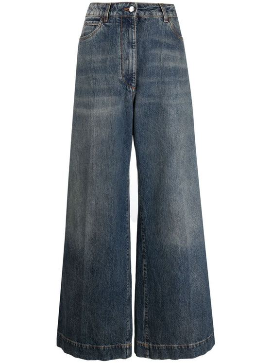 Etro Cotton wide leg jeans