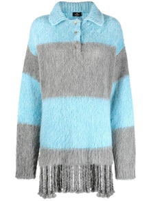  Etro Fringed-edge sweater minidress