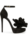 Dolce & Gabbana Keira 105mm flower appliqué sandals