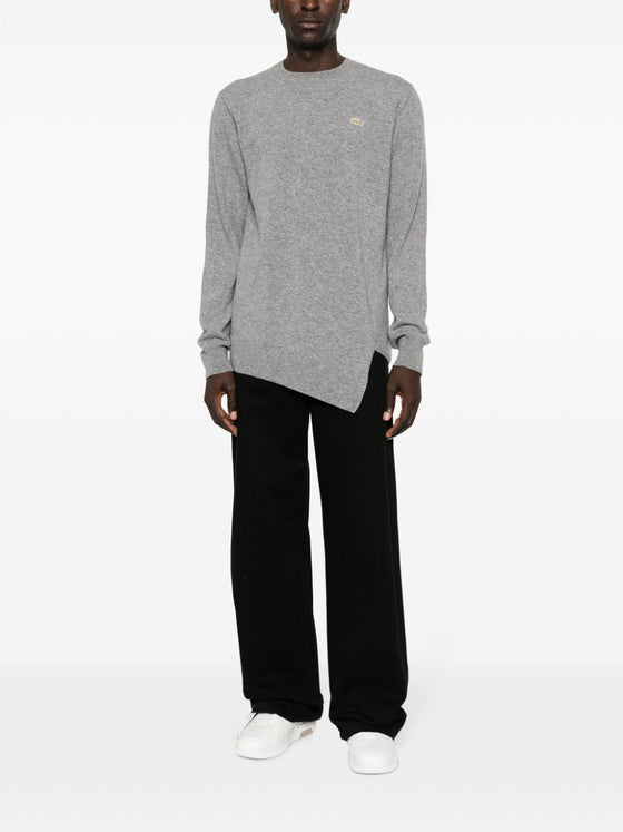 Comme Des Garcons x Lacoste Asymmetric Wool Sweater
