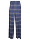 Niu Wide leg checked trousers