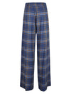 Niu Wide leg checked trousers