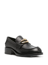 Lanvin Black Medley Leather Loafers