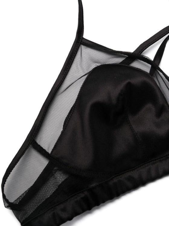 Dolce & Gabbana panelled tulle satin bra