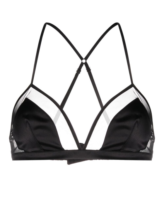 Dolce & Gabbana panelled tulle satin bra