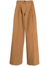 Gabriele Pasini Wide leg cotton trousers