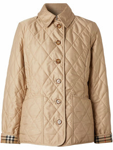  Burberry diamond-quilted jacket