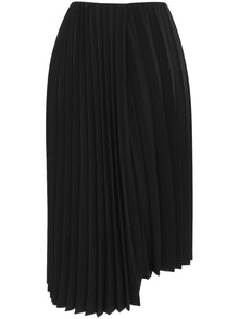  Saint Laurent Pleated Midi Skirt