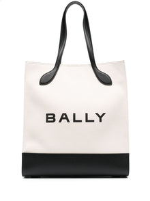  Bally logo print tote bag