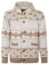 Tooco Ethnic print cardigan