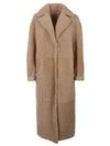 Enes Allegra leather long coat