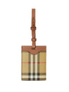 Burberry checkered luggage tag