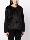 Comme Des Garcons Fur-detailing long-sleeve T-shirt