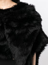 Comme Des Garcons Fur-design cropped blouse