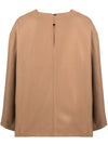 Erika Cavallini Semi-Couture Nara wool blend blouse