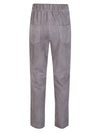 Via Masini 80 Elastic waist suede trousers