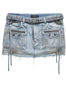  Balenciaga Cagole denim miniskirt