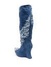 Masha Popova Boots with a worn-in denim effect