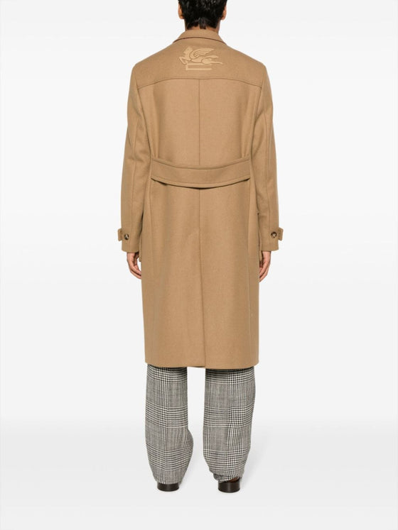 Etro Single-breasted wool-blend coat