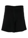 Ganni logo-patch shorts