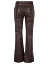 True Royal Faux leather flared trousers