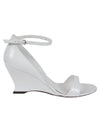 Ferragamo leather adjustable wedge sandals