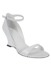 Ferragamo leather adjustable wedge sandals