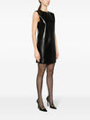 Saint Laurent Sleeveless Leather Minidress