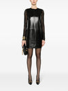 Saint Laurent Sleeveless Leather Minidress