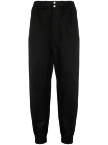  Alexander McQueen Tapered-leg cotton trousers