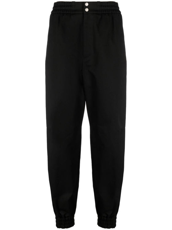 Alexander McQueen Tapered-leg cotton trousers