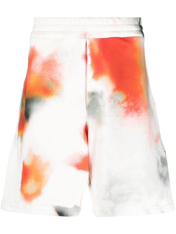 Alexander McQueen Tie-dye bermuda shorts