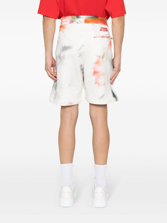 Alexander McQueen Tie-dye bermuda shorts