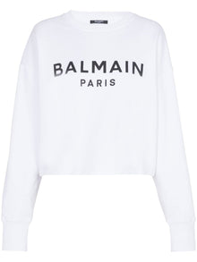  Balmain Logo-print cotton sweatshirt