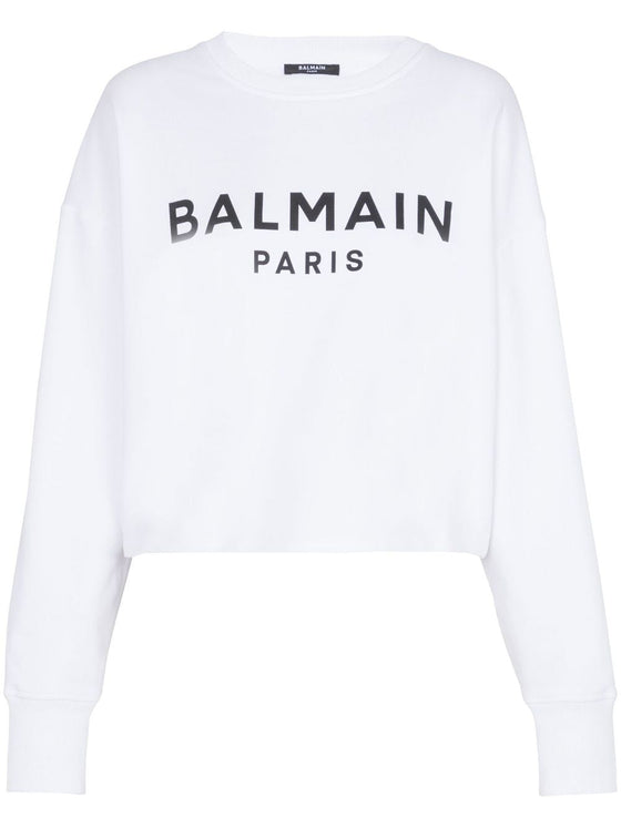 Balmain Logo-print cotton sweatshirt
