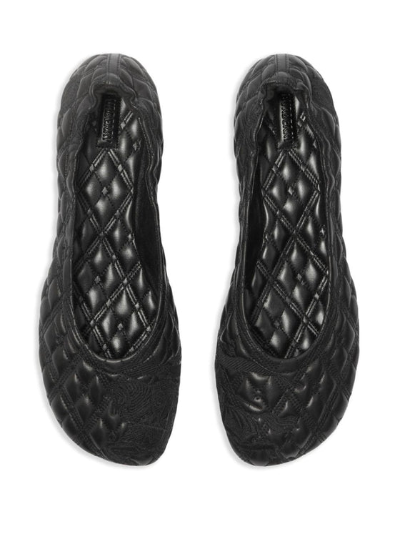 Burberry leather sadler ballerinas