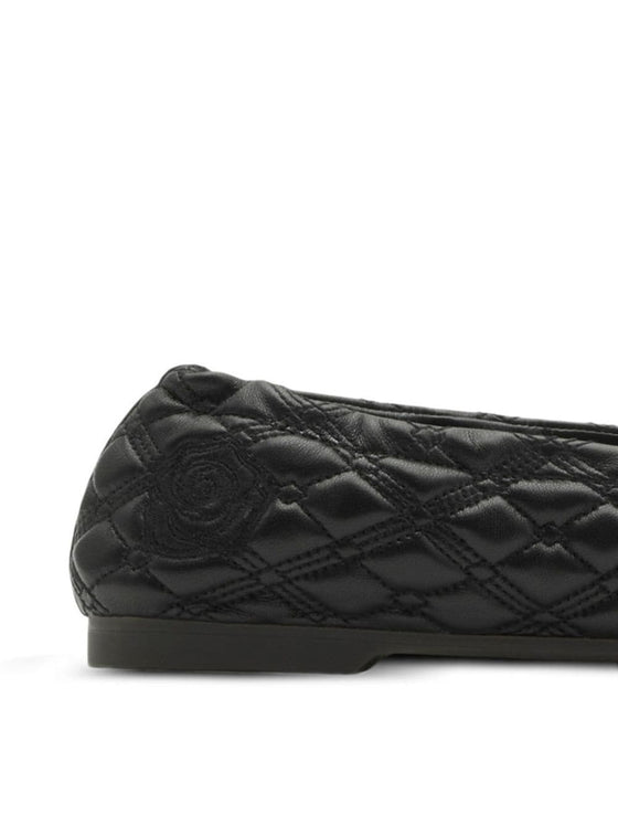 Burberry leather sadler ballerinas