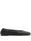 Burberry leather sadler ballerinas