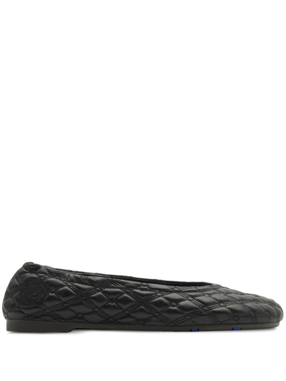 Burberry leather sadler ballerinas