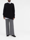 Maison Margiela Four-stitch brushed jumper