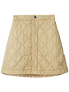 Burberry Quilted mini skirt