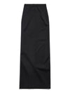 Balenciaga slit tailored maxi skirt